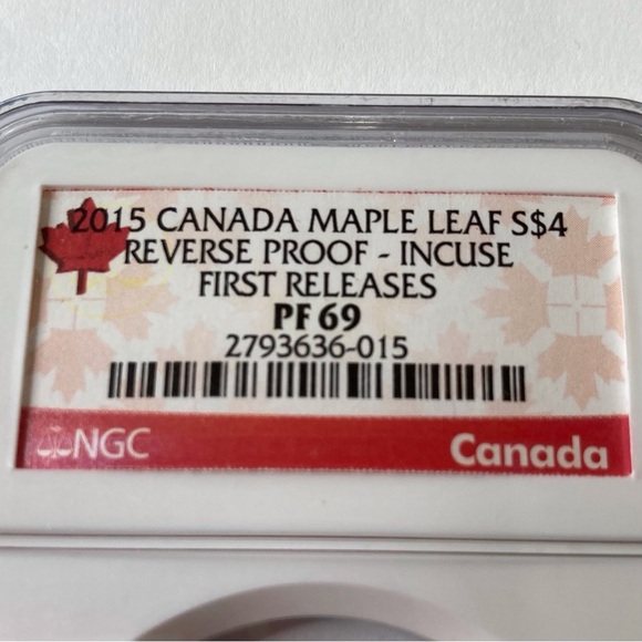 NGC 2015 Canada Maple Leaf $4 Reverse Proof First Release - Picture 5 of 6